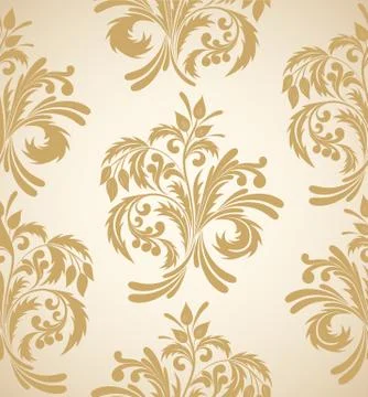 Floral seamless background Illustrazione stock
