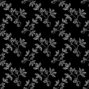 Floral seamless background Stock Illustration