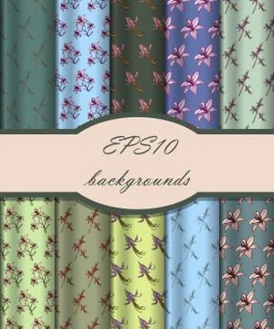 Floral seamless background Stock Illustration