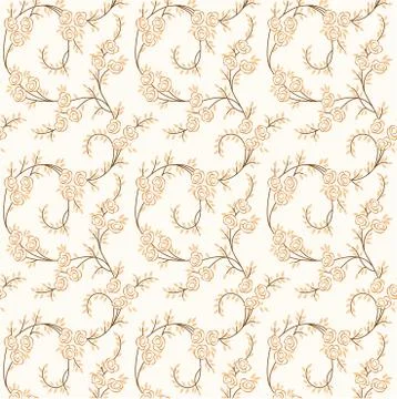 Floral seamless background Illustrazione stock