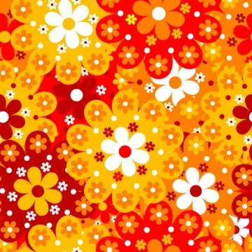 Floral seamless background Stock Illustration