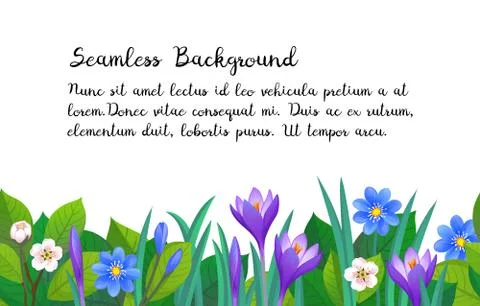 Floral seamless background. Stock Illustration