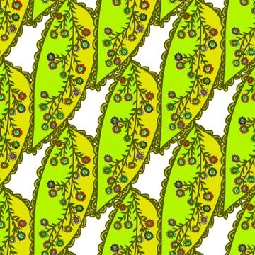 Floral seamless background Stock Illustration