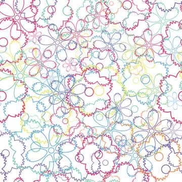 Floral seamless background - pattern Stock Illustration