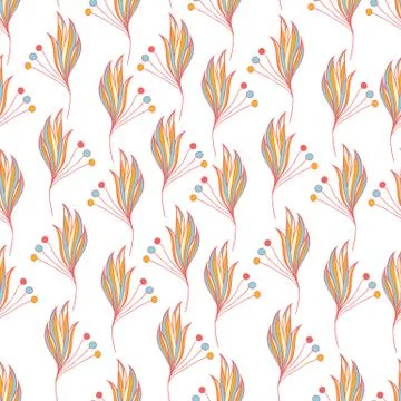 Floral seamless background pattern. Stock Illustration