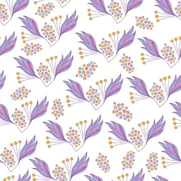 Floral seamless background pattern Stock Illustration