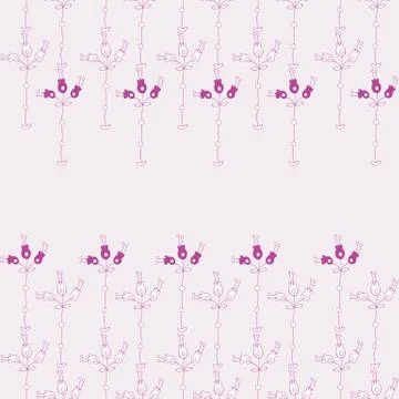 Floral seamless background pattern Stock Illustration