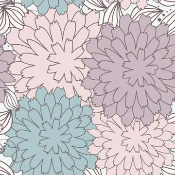 Floral seamless beautiful pattern Stock Illustration