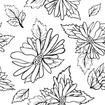 Floral seamless beautiful pattern Stock Illustration