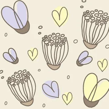 Floral seamless beautiful pattern Illustrazione stock