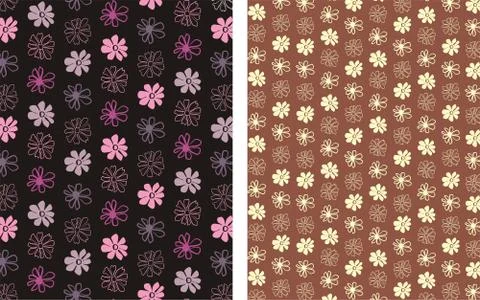 FLORAL SEAMLESS PATTERN 1 Stock Illustration