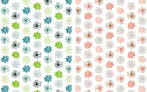 FLORAL SEAMLESS PATTERN 1 Stock Illustration