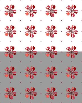 Floral seamless pattern. 60s, 70s groovy hippie graphic flowers. Cute design Stock Illustration