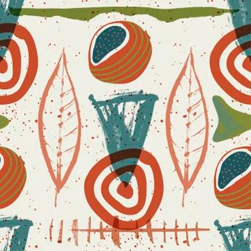 Floral seamless pattern. Abstract vector illustration. イラスト素材