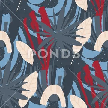 Floral seamless pattern. Abstract vector illustration. Stock Illustrationen