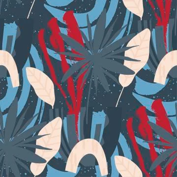 Floral seamless pattern. Abstract vector illustration. Stock Illustration