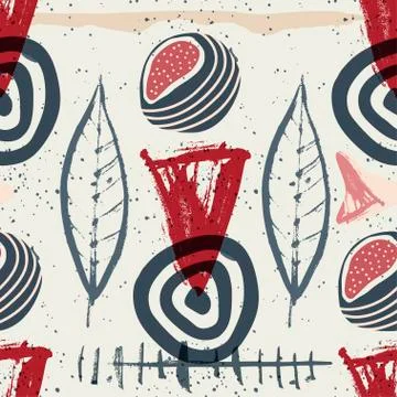 Floral seamless pattern. Abstract vector illustration. Stock Illustration