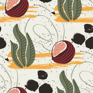 Floral seamless pattern. Abstract vector illustration. Illustrazione stock