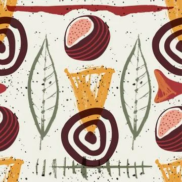 Floral seamless pattern. Abstract vector illustration. Stock Illustration