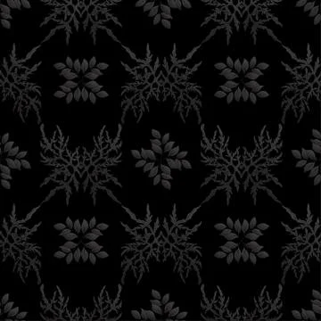 Floral Seamless pattern, background with In art nouveau style Stock Illustration