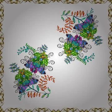 Floral seamless pattern background. Colour Spring Theme seamless pattern Backgro Illustrazione stock