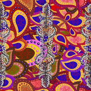 Floral seamless pattern background. Colour Spring Theme seamless pattern Backgro Stock Illustration