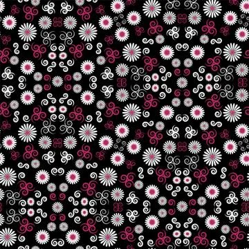 Floral  seamless pattern background. Stock Illustration