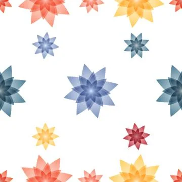 Floral seamless pattern background. Illustrazione stock
