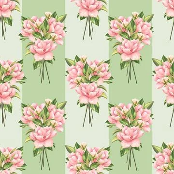 Floral seamless pattern background. Seamless pattern with pink flowers. Fl... Stock Photos
