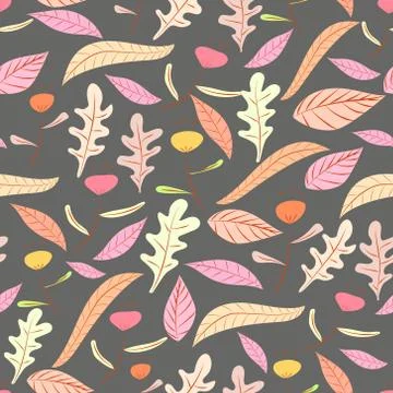 Floral seamless pattern background. Vector illustration for fabric and gift w Stock Illustration