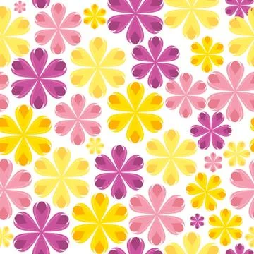 Floral Seamless Pattern Background for Wedding and Birthday. Vec Illustrazione stock