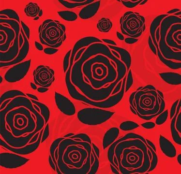 Floral Seamless Pattern Background for Wedding and Birthday. Vec 스톡 일러스트