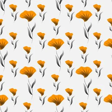 Floral seamless pattern. Decorative background for paper, wallpaper, wrapping Stock Illustration