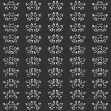 Floral Seamless Pattern with Decorative Leaves 스톡 일러스트