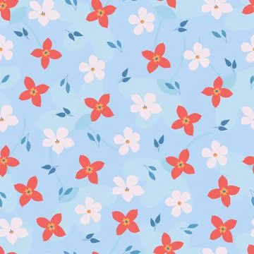 Floral seamless pattern design. Composite overlay repeat texture Stock Illustration