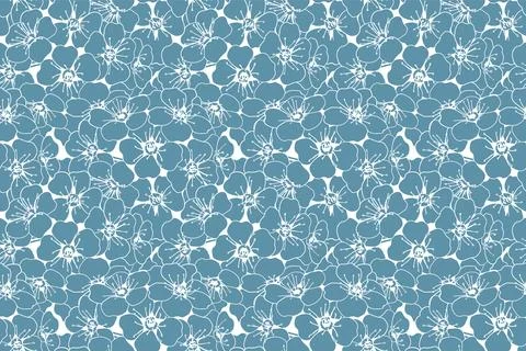 Floral seamless pattern design for fabric or wallpaper print. Flower vector t 스톡 일러스트