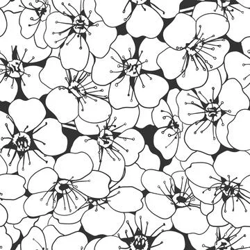 Floral seamless pattern design for fabric or wallpaper print. Flower vector t Stock Illustration