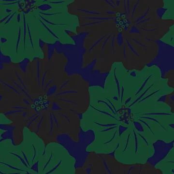 Floral Seamless Pattern Design Stock Illustration