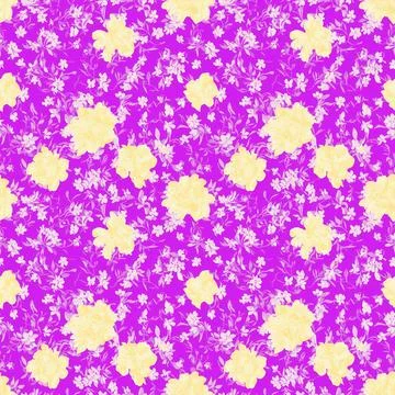 Floral seamless pattern design, repeating background for web and print Illustrazione stock