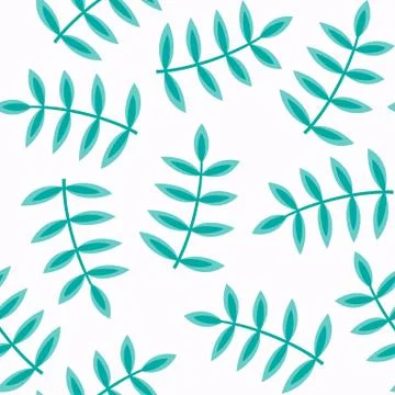 Floral seamless pattern, flat design for use as background, wrapping paper or イラスト素材