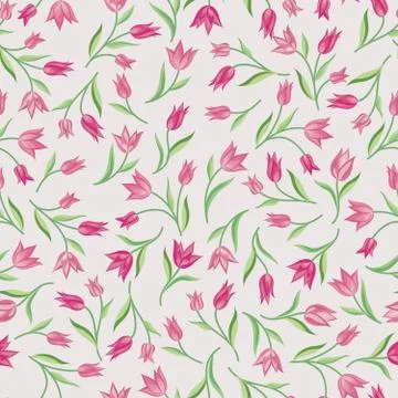 Floral seamless pattern. Flower background. Spring texture 스톡 일러스트