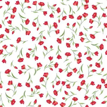 Floral seamless pattern. Flower background. Spring texture Stock Illustration