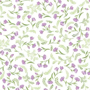 Floral seamless pattern. Flower background. Spring texture Stock Illustration