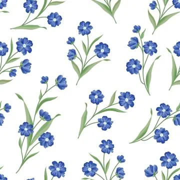 Floral seamless pattern. Flower background Stock Illustration