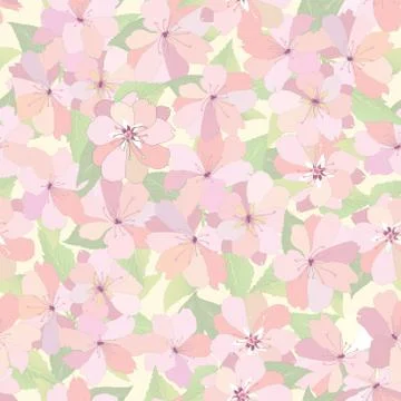 Floral seamless pattern. Flower background. Spring garden texture 스톡 일러스트