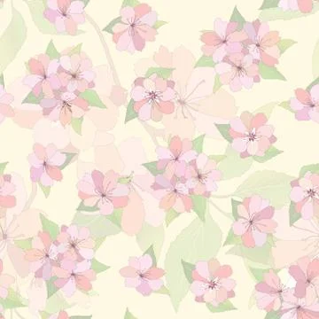 Floral seamless pattern. Flower background. Spring garden texture Stockillustratie