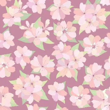 Floral seamless pattern. Flower background. Spring garden texture Stock Illustration