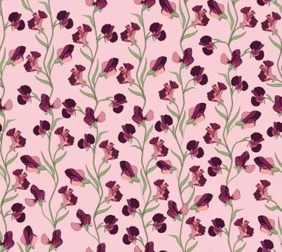Floral seamless pattern. Flower background. Flourish garden texture Stock Illustration