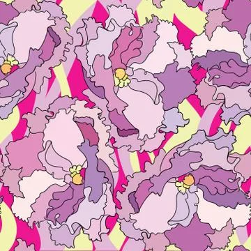 Floral seamless pattern. Flower background. Flourish garden texture Stock Illustration