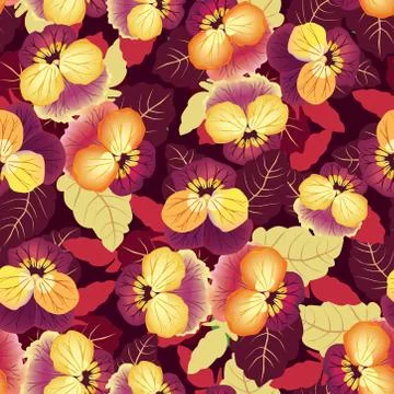 Floral seamless pattern. Flower background. Flourish garden texture Stock Illustration